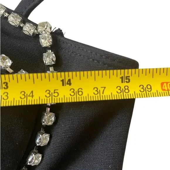 Julia by Love I Rhinestone Bustier Top M | Corset Crop, Padded, Party, Glam Y2K - Picture 8 of 8